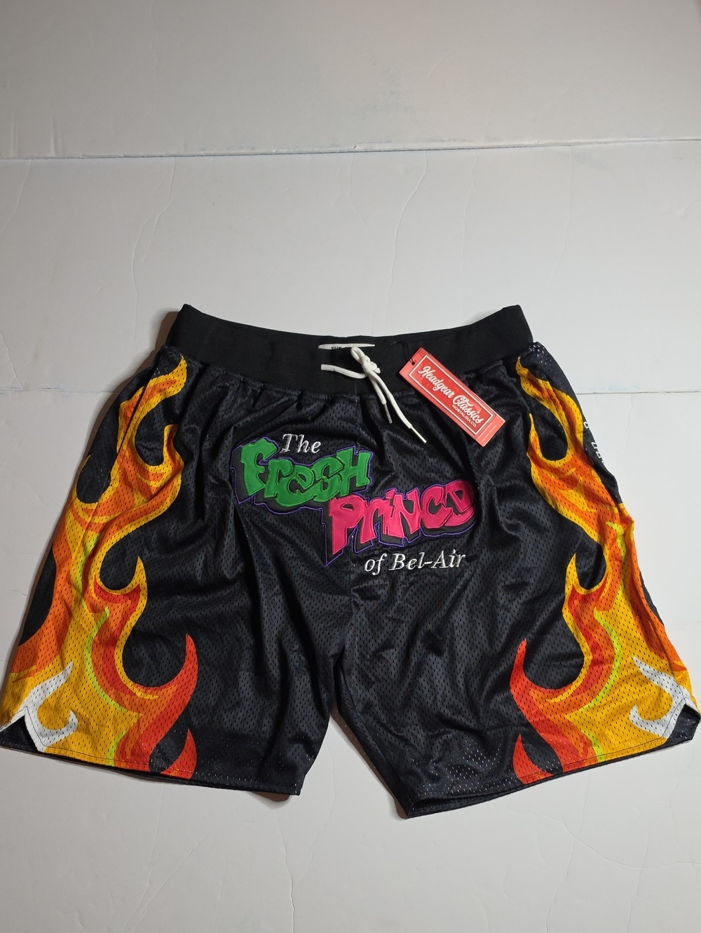 Headgear Classics The Fresh Prince of Bel-Air Black Flame Men's Shorts